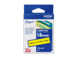 brother 18mm black on yellow laminated tape