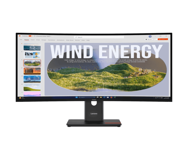 lenovo thinkvision t34wd 40 |34'' uqhd 4k va|120hz|internal psu|1xhdmi|1xdp|typc c|built in dock|multi directional stand|vesa