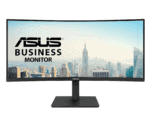 asus va34vcpsr docking monitor – 34 inch; wqhd (3440x1440); 1500r curvature; frameless; usb c pd 96w; rj45; usb hub; low blue li