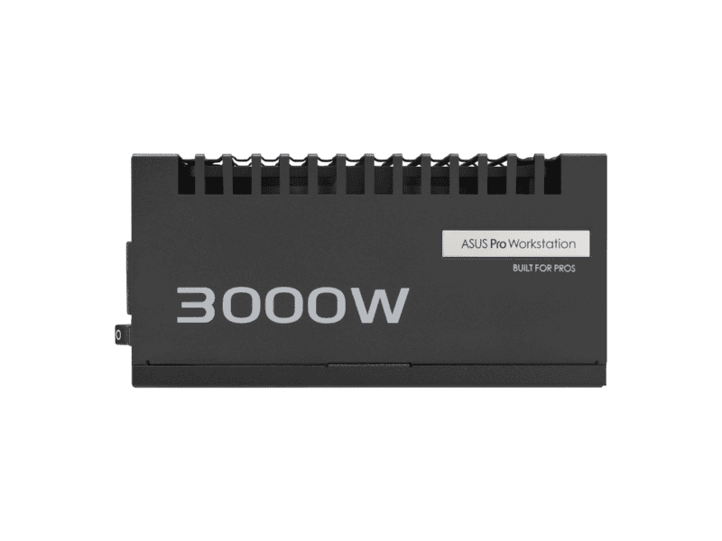 'asus psu/3000w/fully modular/80 plus platinum/10 years warranty.