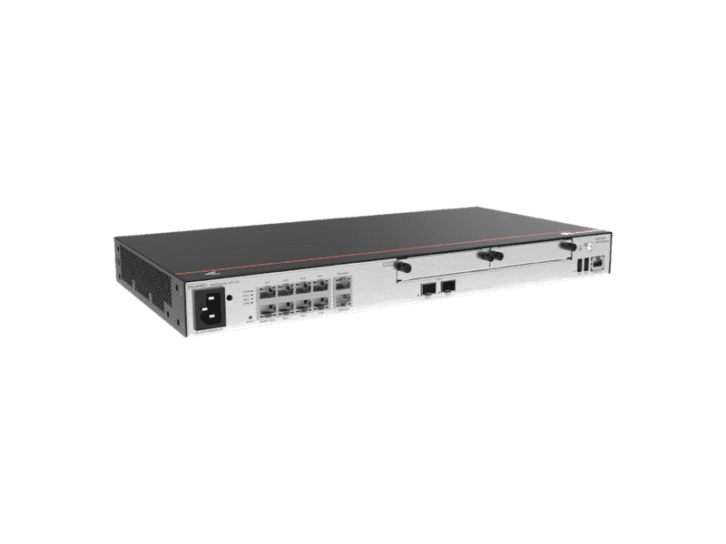 huawei enterprise router ar720 2 x ge combo wan, 8 x ge lan, 2 x usb, 2 x sic, up to1200 users, forwarding performance 6gbps