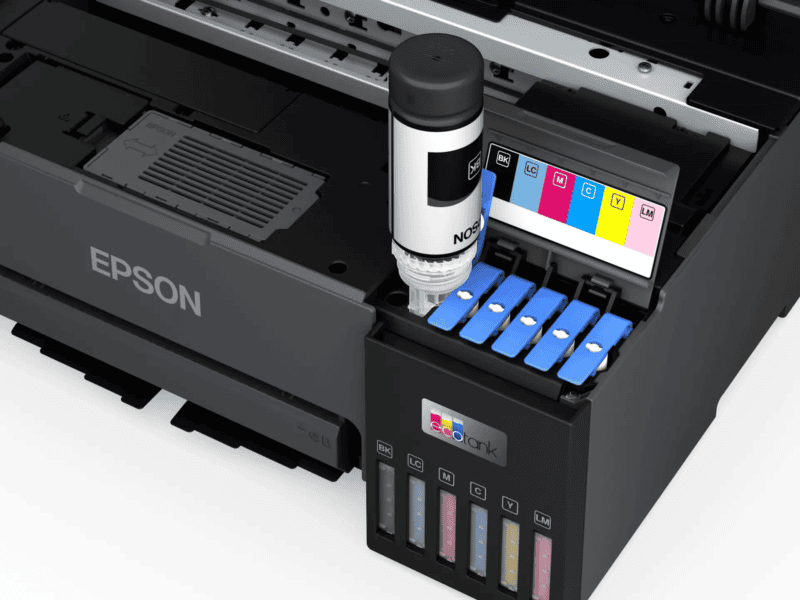 epson 22ppm mono 22ppm colour a4 single function wi fi/wi fidirect photo incl 1 set of ink