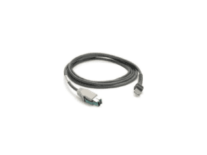 zebra cable shielded usb: power plus connector; 7ft. (2.1m); straight; 12v