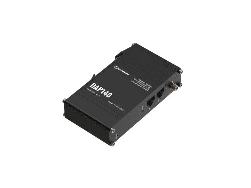 teltonika dap140 ap wi fi 4 with wi fi mesh, 2 x 10/100 rj45, din rail mount