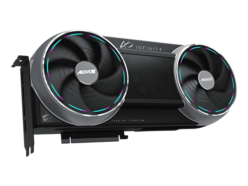 gigabyte nvidia geforce rtx 5090 aorus infinity 32gb gddr7; 512 bit memory bus; 1x hdmi; 3x displayport; min 1000w psu. .