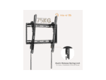 bracket 32'' 75''; slim tilt wall mount; up to 75kg; max mounting hole 400x400