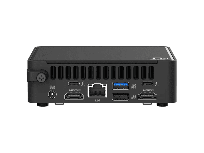 asus nuc 15 pro/rnuc15crkc500000/core 5 210h 45w/intel uhd graphics/no ram/no storage/intel wi fi 7 be202/usb total 7/4 usb type a/3 usb type c (1x usb3.2 + 2x tb4)/2x hdmi 2.1/support displays 4x 4k/no os/no cord cord/kit (l6)/slim/ean:471138795