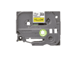 brother 12mm black on yellow laminated tape