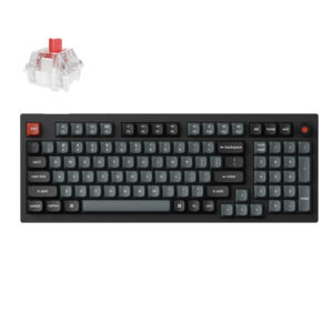 v5u d1 keychron v5 ultra 96 8k red switch hot swap keychron silk pom rgb wireless keyboard black wr 01a.jpg