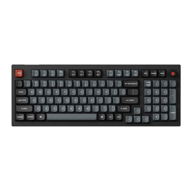 v5u d1 keychron v5 ultra 96 8k red switch hot swap keychron silk pom rgb wireless keyboard black wr 02a.jpg