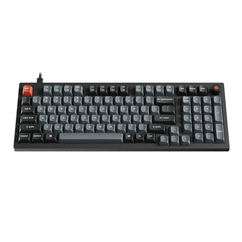 v5u d1 keychron v5 ultra 96 8k red switch hot swap keychron silk pom rgb wireless keyboard black wr 03a.jpg