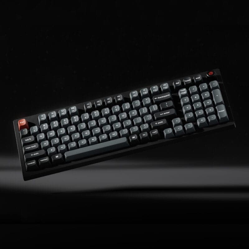 v5u d1 keychron v5 ultra 96 8k red switch hot swap keychron silk pom rgb wireless keyboard black wr 05a.jpg