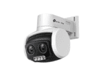 tp link vigi 4mp dual lens varied focal full color pt camera, ir/white light, poe/12v dc, 4 mm 12mm varied focal lens, built in microphone, speaker, micro sd slot, ip66