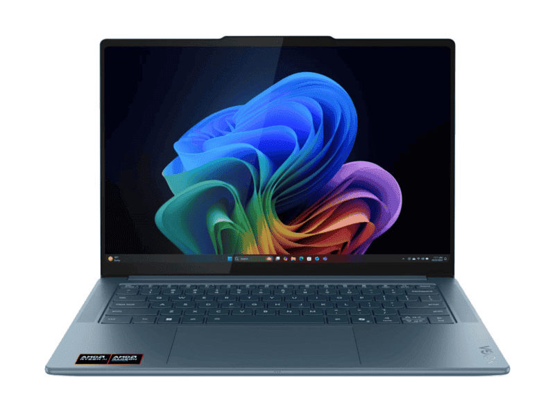 lenovo yoga pro7 / 14asp10 / 14.5" 3k 2944x1840 / oled / teal / amd ryzen ai 9 365 / 32gb soldered lpddr5x 8000 / 1tb ssd m.2 2242 pcie 4.0x4 nvme / backlit k/b / win11 home / 2yr on site