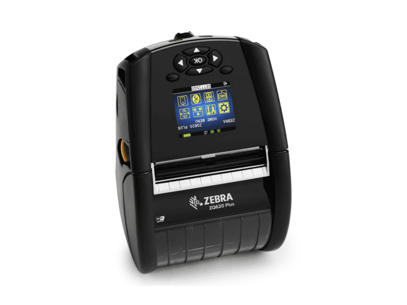 zebra dt printer zq620 plus 3''/72mm; english fonts;dual 802.11ac / bt4.x; linered platen; 0.75'' core; group e; shoulder strap;