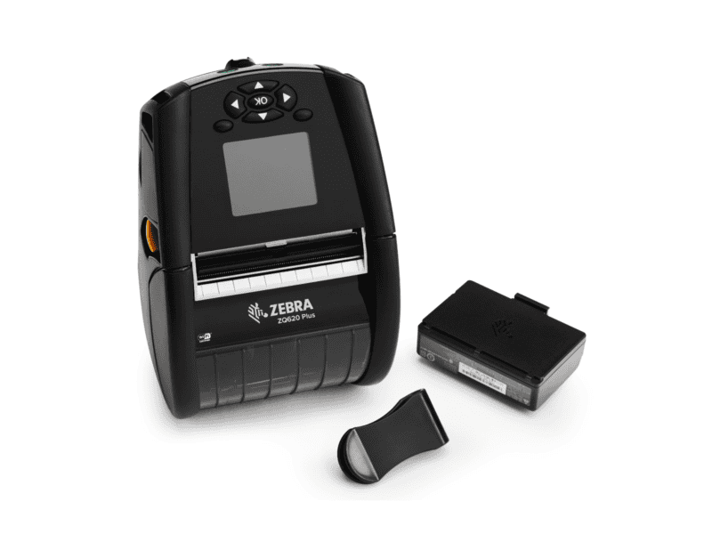 zebra dt printer zq620 plus 3''/72mm; english fonts;dual 802.11ac / bt4.x; linered platen; 0.75'' core; group e; shoulder strap;