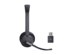 yealink wh64 hybrid dual dect and bluetooth wireless headset, teams certified, includes stand