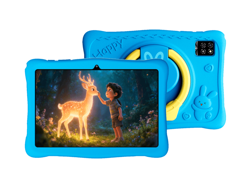 oscal kido 2 wifi 10.1 inch hd ips 800x1280 quad core t310 up to 2.0 ghz ram 4gb rom 64gb cam rear 8mp front 5mp wifi5 bt 5.0 battery 6600mah android 16 bunny blue