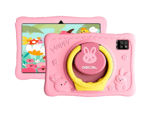 oscal kido 2 wifi 10.1 inch hd ips 800x1280 quad core t310 up to 2.0 ghz ram 4gb rom 64gb cam rear 8mp front 5mp wifi5 bt 5.0 battery 6600mah android 16 bunny pink