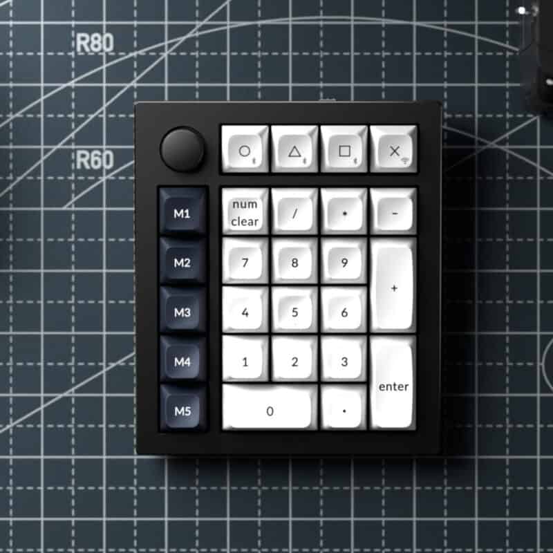 q0m m4 keychron q0 max qmk gateron jupiter banana rgb wireless custom number pad carbon black wr 05a.jpg