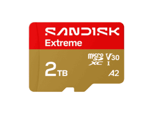 sandisk extreme microsdxc uhs i card 2tb up to 240mb/s read speed and 140mb/s write speed without adaptor