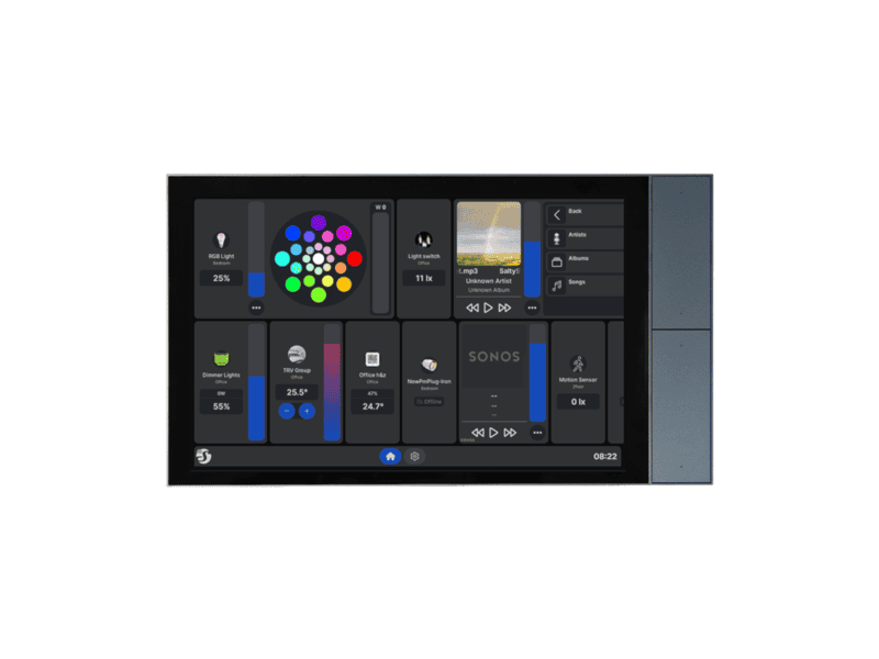 shelly wall display xl smart home control panel with a 10.1” touch display with built in relay