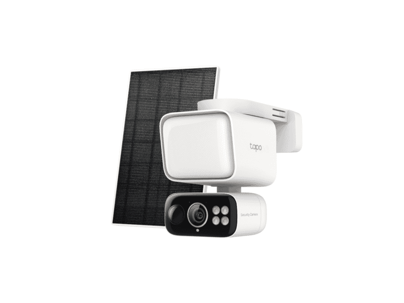 tp link tapo c615f kit solar powered floodlight 2k 3mp pan/tilt security camera kit