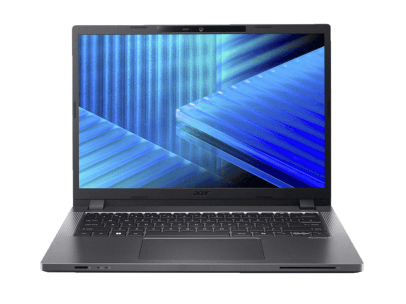 acer travelmate tmp214 75 g3 tco 702k 14" wuxga ips slimbezel intel core ultra 7 processor 155h 16 gb ddr5 memory 512gb pcie nvme ssd sd card reader wifi6e+bt 2x2 ax+bt 6e fhd ir camera fpr backlit kb 53wh li ion battery 65w typec adapter windows 11 pro 3 yrs osw