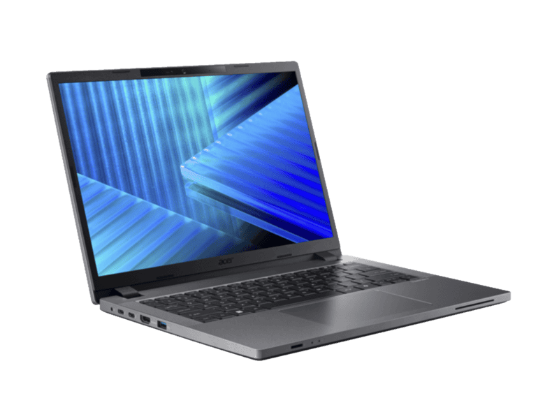 acer travelmate tmp214 75 g3 tco 702k 14" wuxga ips slimbezel intel core ultra 7 processor 155h 16 gb ddr5 memory 512gb pcie nvme ssd sd card reader wifi6e+bt 2x2 ax+bt 6e fhd ir camera fpr backlit kb 53wh li ion battery 65w typec adapter windows 11 pro 3 yrs osw
