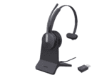 yealink wh64 hybrid mono dect and bluetooth wireless headset, teams certified,