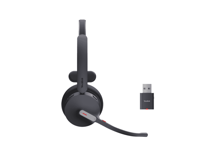 yealink wh64 hybrid mono dect and bluetooth wireless headset, teams certified,