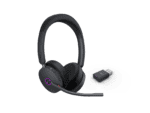 yealink wh68 hybrid dect wireless headset, teams certified, with charging stand