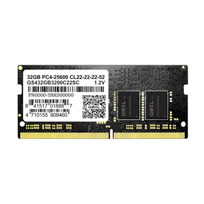 gs432gb3200c22sc geil pristine 32gb ddr4 3200mhz sodimm notebook memory black wr 03.jpg