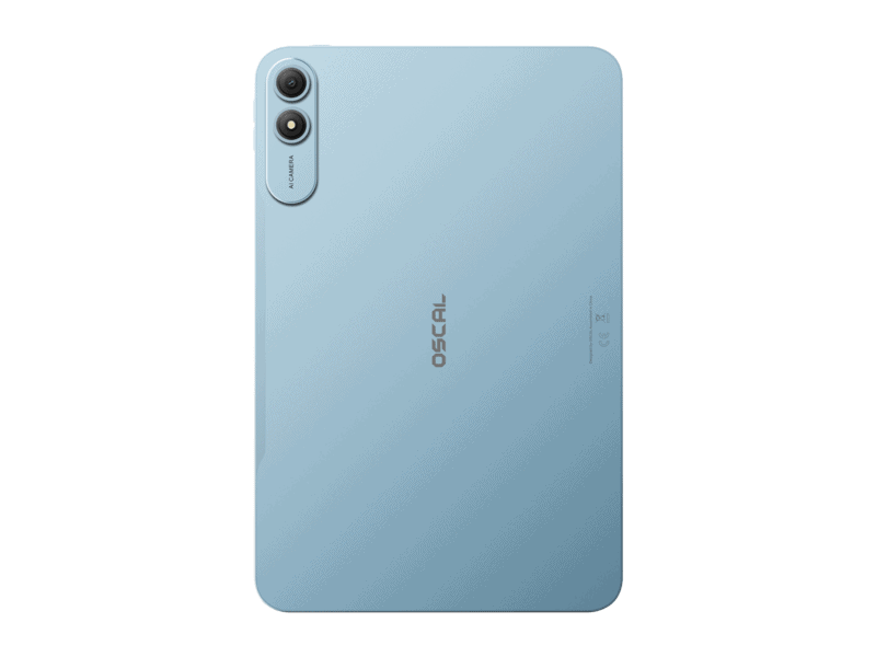 oscal pad 200 lte tablet, 13.4'' 2k fhd+ ips 1200*1920 in‑cell 120hz, octa‑core t7280, 6gb/256gb, camera: rear 16mp, front 8mp, wi‑fi 5, bt5.2, 8300mah battery, 18w fast charging, android 16, blue