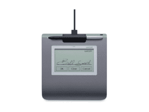 wacom lcd signature pad featuring a 4.5'' f stn mono display 320x200 resolution ( software sold separately)