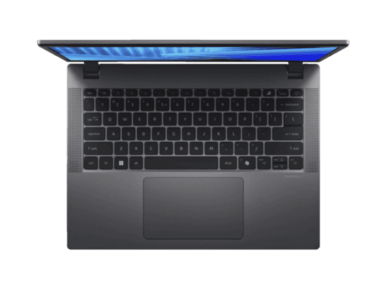 acer travelmate tmp214 75 g3 tco 534n 14" wuxga ips slimbezel intel core ultra 5 processor 125h 16 gb ddr5 memory 512gb pcie nvme ssd sd card reader wifi6e+bt 2x2 ax+bt 6e fhd ir camera fpr backlit kb 53wh li ion battery 65w typec adapter windows 11 pro 3 yrs osw