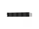 qnap 12 bay 12 bay rackmount nas, amd ryzen v1000 series v1500b 4c/8t 2.2ghz, 8gb ddr4 ram 10gbe & m.2 nvme/sata ssd usb 3.2 gen2 type c & type a, 2 x 550w psu