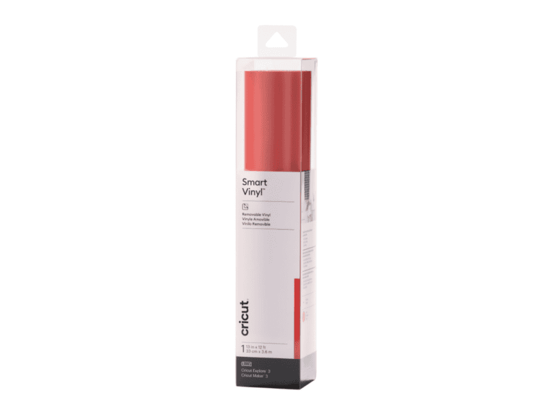 2008653 cricut smart vinyl removable 33x366cm 1 sheet (red)