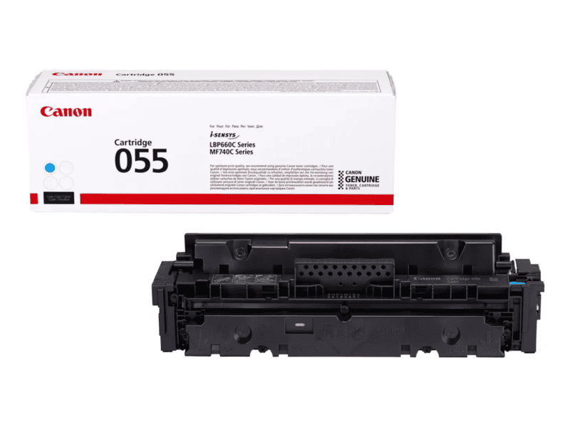 canon toner crg 055 c lbp663cdw / lbp664cx / mf742cdw / mf744cdw / mf746cx yield 2 100