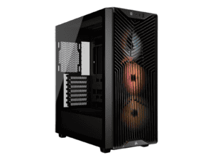 3200d rs argb mid tower pc case; 3x rs120 argb fans incl black.