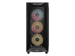 3200d rs argb mid tower pc case; 3x rs120 argb fans incl black.