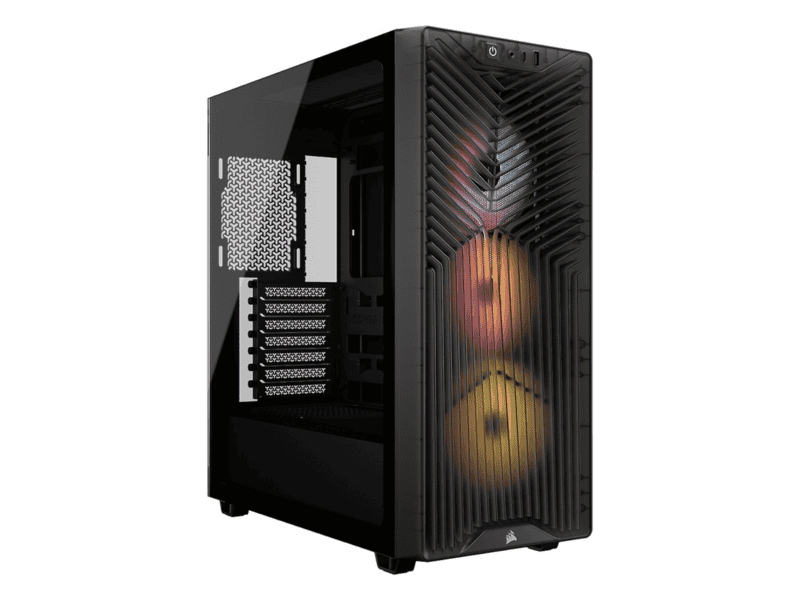 3200d rs argb mid tower pc case; 3x rs120 argb fans incl smoke.