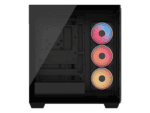 3500x lx r rgb icue link tempered glass mid tower pc case; 3x fans included; 2x 2.5'' ; 2x 3.5''; black
