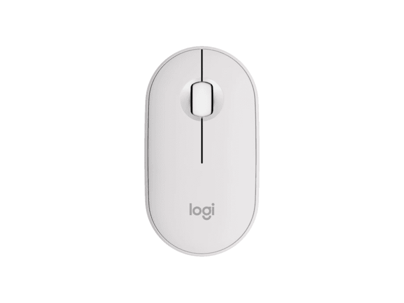 logi pebble mouse 2 m350s wireless mouse tonal white