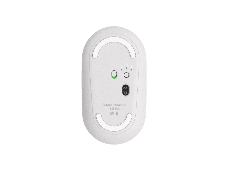 logi pebble mouse 2 m350s wireless mouse tonal white