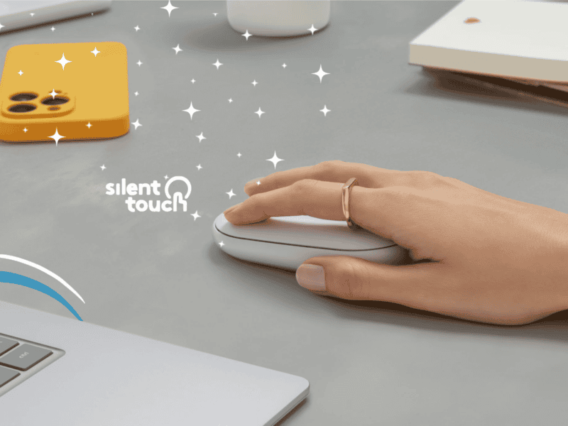 logi pebble mouse 2 m350s wireless mouse tonal white
