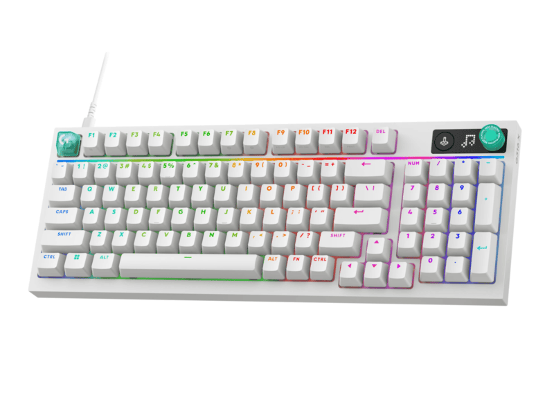 g316 x 98 mechanical wired gaming keyboard white us int'l