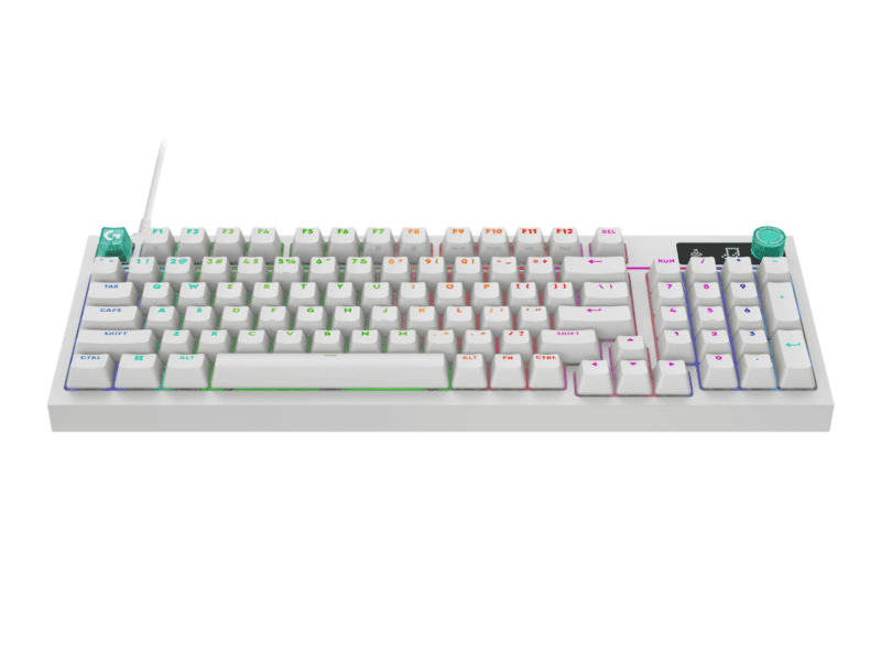 g316 x 98 mechanical wired gaming keyboard white us int'l