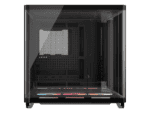 air 5400 lx r rgb icue link triple chamber mid tower pc case ;3x fans included;2x 2.5'' ; 1x 3.5''; black
