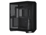aerocool apnx v1 premium black mid tower atx case supports up to 10 fans 6x2.5'' or 2x 3.5'' 360mm radiator; 4 fans +hub